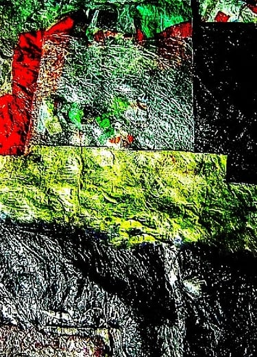 Recycled  textured motif  from collage of recycled plastic which  make collage 
