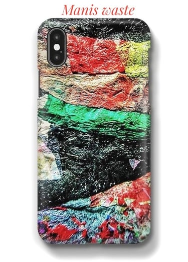 Abstract texture recycle plastic on phone cover print