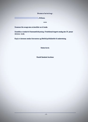 Rettsavgjørelse Fredrikstad Salah Hassan Al Saadi og kone Hans Qatranada Adnan Abdulhussein, Hege Finsveen، Østfold politi