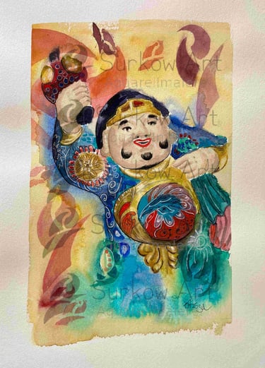 aquarell-buddha-vollansicht-surkow-art-paul-surkow