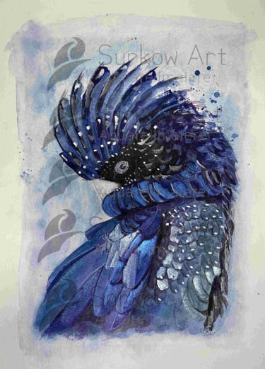 aquarell-kakadu-surkow-art-paul-surkow