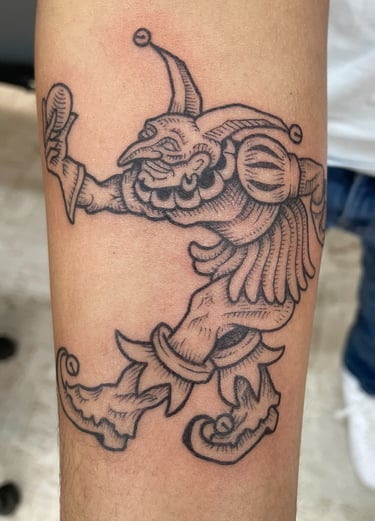 Juggler or Clown Tattoo
