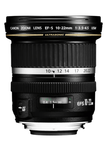 The 10-22mm EF-S zoom lens from Canon