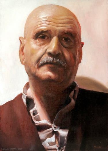 Portrait of an old man © SJ Miller 2024