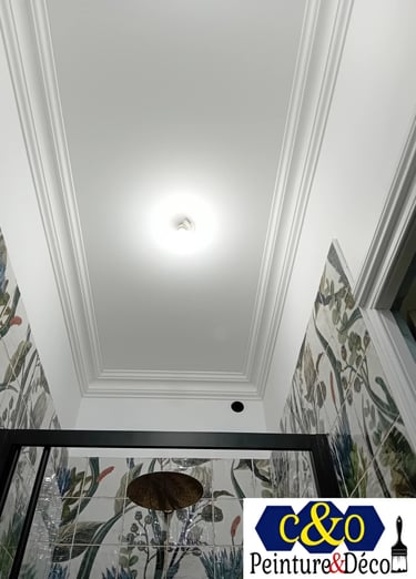 décoration pose de corniche au plafond