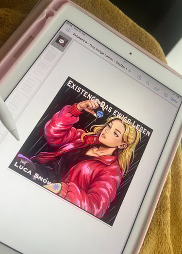 Yara Schneider - Foto von Existence - Das ewige Leben - Staffel 1 - Skript auf einem Tablett