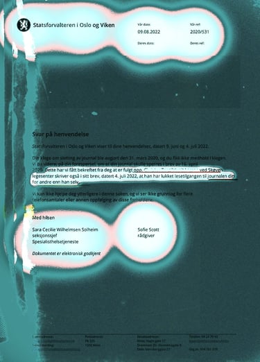 Sofie Kalland Scott, Sara Cecilie Wilhelmsen Solheim, Connie Lien, Hanne Fisknes, Statsforvalteren