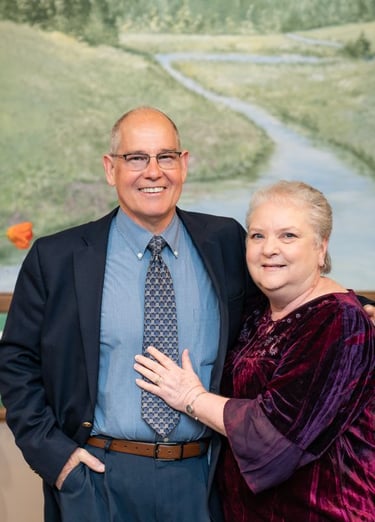Happy man and wife