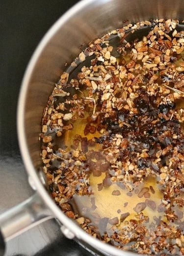 dandelion root coffee boiling
