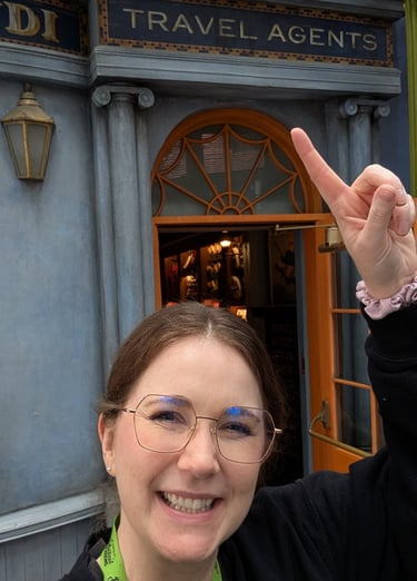 Even wizards need travel agents! At Diagon Alley in Universal Studios Florida at Universal Orlando