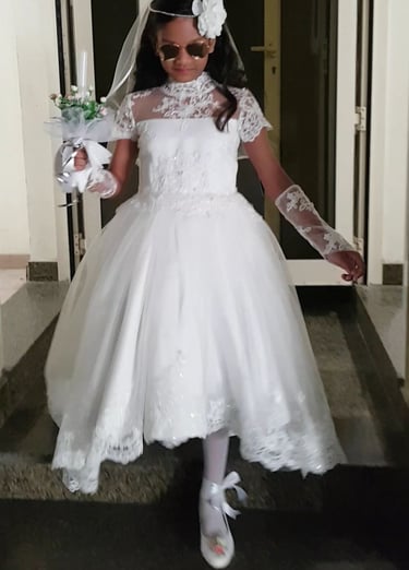 beautiful dress little bride communion dress