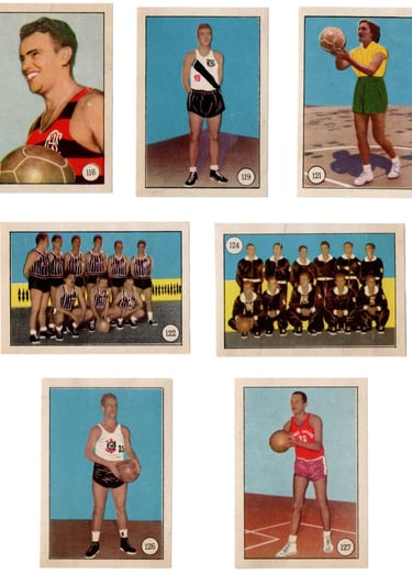 1952 Brazilian Basketball cards Balas Selecoes Series Esportivas