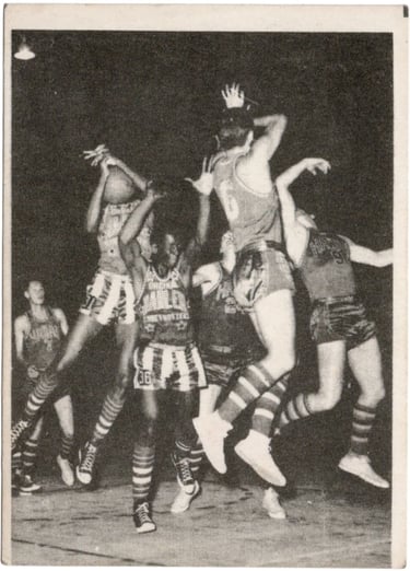 1958 Heliomalt Chocolate Harlem Globetrotters Meadowlark Lemon Rookie Card Rare Basketball HOF