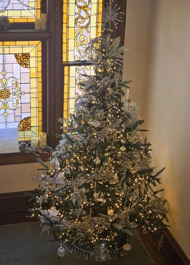 Xmas tree on landing