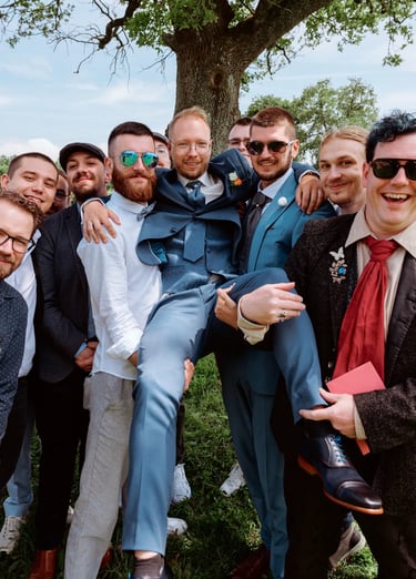 Photographe mariage groupe témoins, France, Vendée, inframe photographie