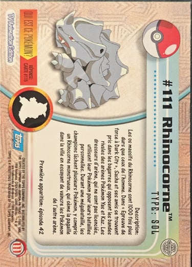 Rhinocorne topps série 2