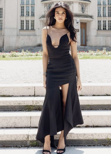 crna haljina - najam haljina