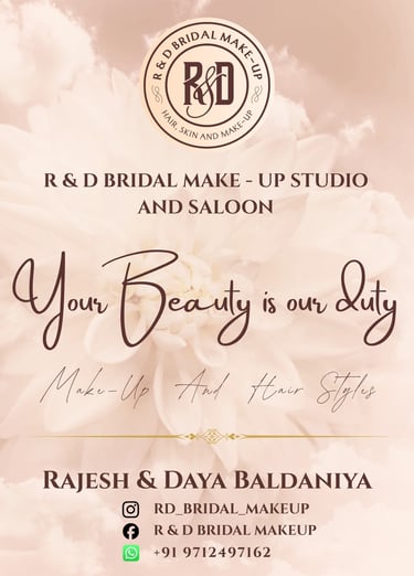 r and d bridal makeup salon skin care treatment price list gotri vadodara