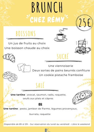 affiche brunch été