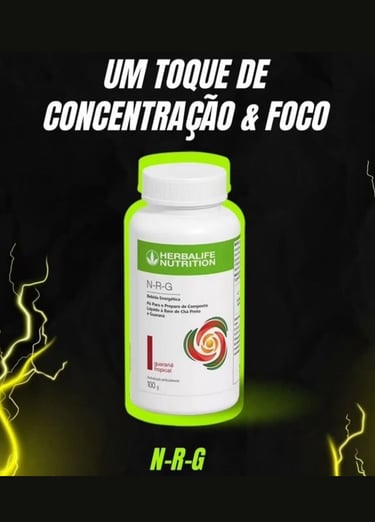 N.R.G. Chá preto com guaraná (guaranina). Energia progressiva, sem aquele pico artificial.