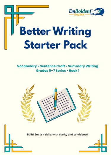 Better Writing Starter Pack cover for Grades 5–7