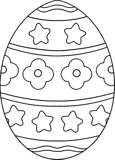 Free coloring page Ester egg