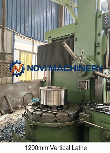 1200mm vertical lathe for precision machining of large gear components - Novi Gear