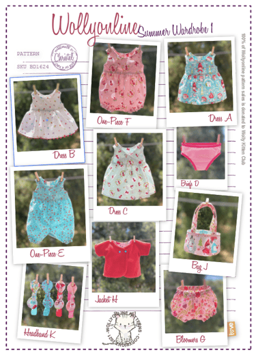 Wollyonline BD1624 Summer Wardobe sewing pattern