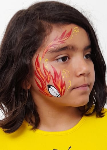 Maquillage garçon rugby