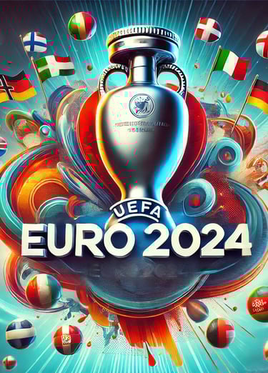 Digital artwork depicting the UEFA EURO 2024 logo and branding.