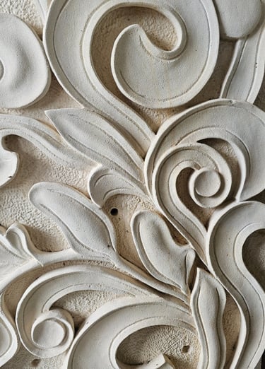lime stone relief