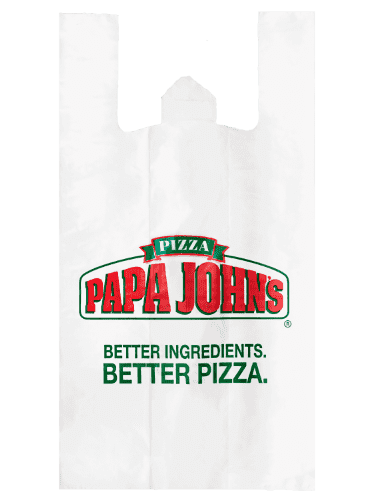 Bolsa de camiseta para pizzas