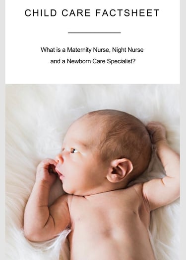 Newborn child care factsheet 