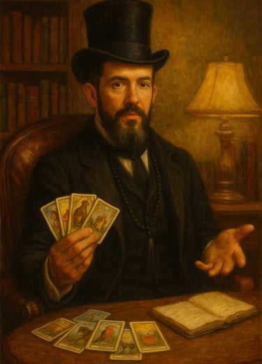 Imagem ilustrativa feita em óleo e tela no estilo do século XIX de Robson Markx cartomante