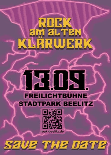 Save The Date Rock am Alten Klärwerk 13.09.2025