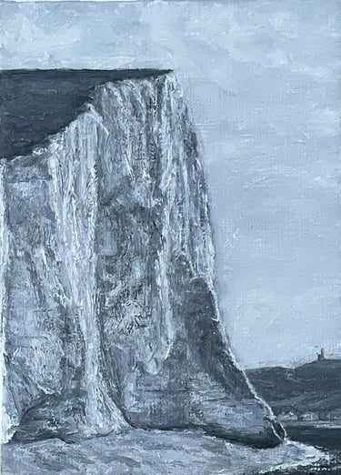 Tableau peinture à l'huile - La falaise