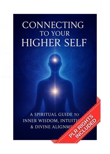 Connecting to Your Higher Self ebook cover – inner guidance and spiritual awakening guide, instant P