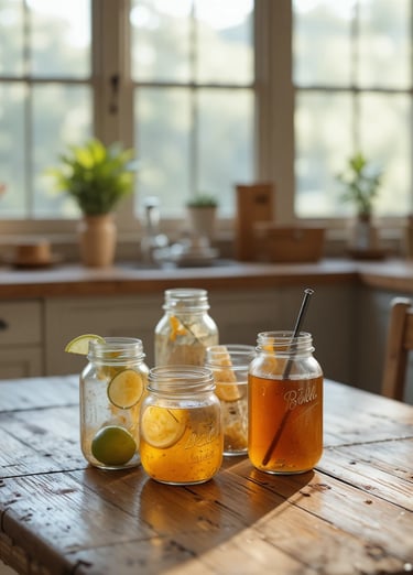 Ball Regular Mouth Pint (16 oz.) Mason Jars with Lids and Bands