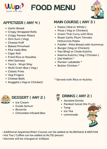 Birthday Packages for Kids Birthday Celebration at Wupi Trampoline Park Gurgaon