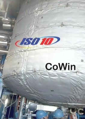 isolação térmica removível para reatores , segurança , economia alta vida util do isolamento térmico