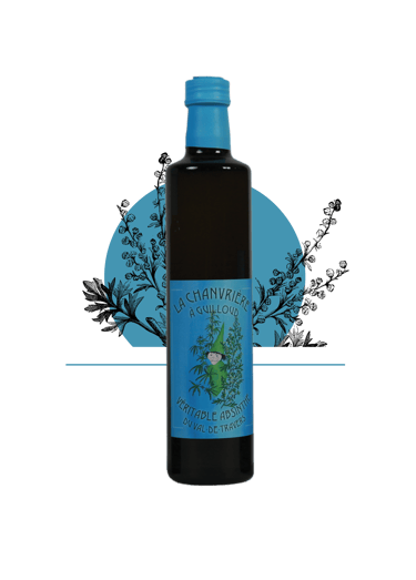 Bouteille d'absinthe La Chanvrière 54% du val de travers