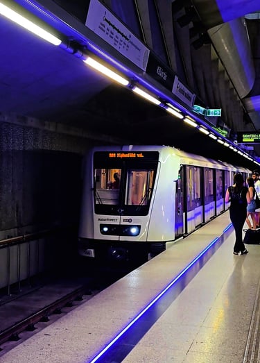 Wagon metra M4 w Budapeszcie