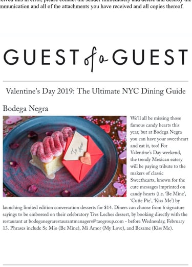 an article about a Valentine's Day dessert made by Paola Marocchi 