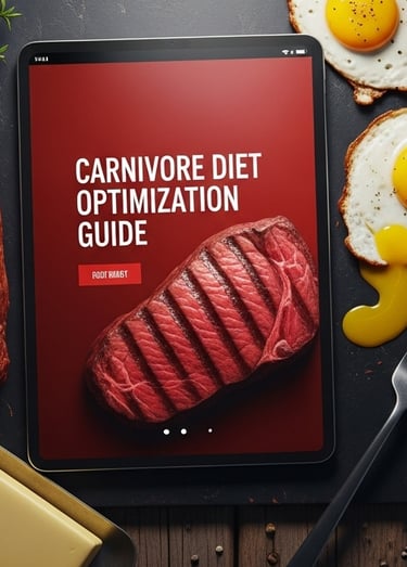 a tablet with a tablet displaying a carnivore diet