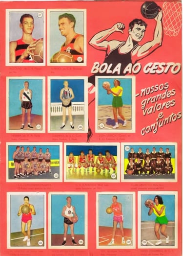 1952 Bola Ao Cesto Brazil Basketball Cards from Selecoes Sports Album