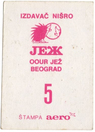 1987 Nisro Jez Kos Basket #5 Basketball Card