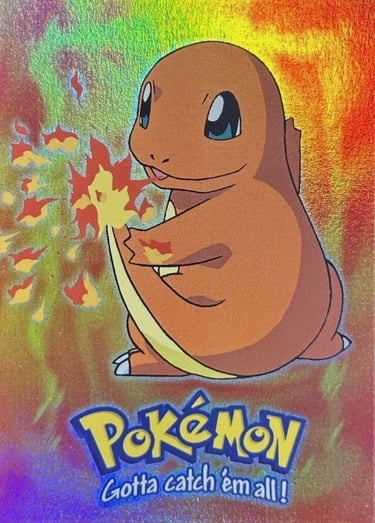 E4 Of E12 Chamander Topps Pokémon The First Movie rainbow foil