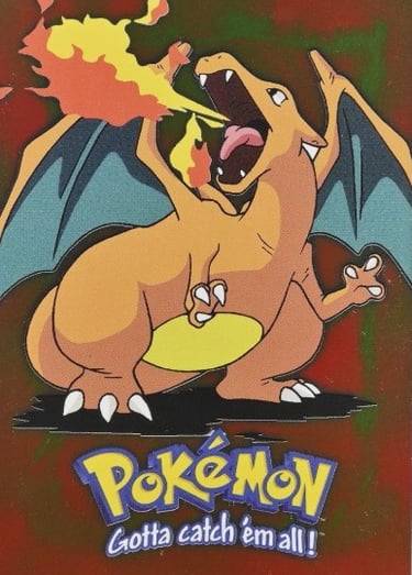 E6 Of E12 Charizard Topps Pokémon The First Movie silver foil