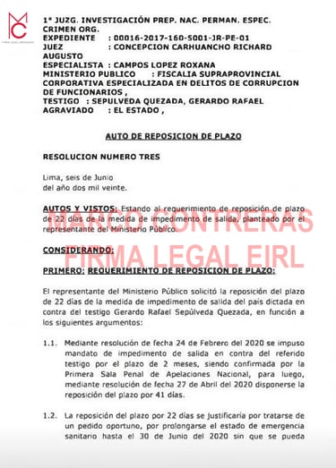 AUTO REPOSICION DE PLAZO/MARCO CONTRERAS FL