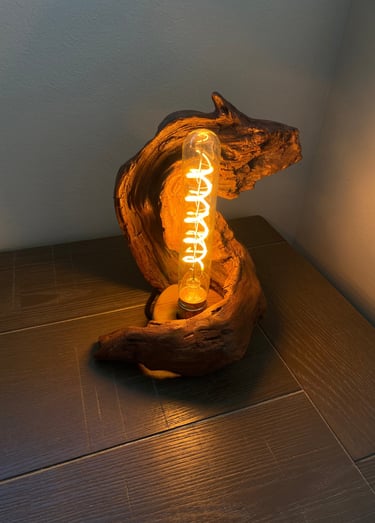 Projet de création d'une lampe de chevet de Laroux Menuiserie